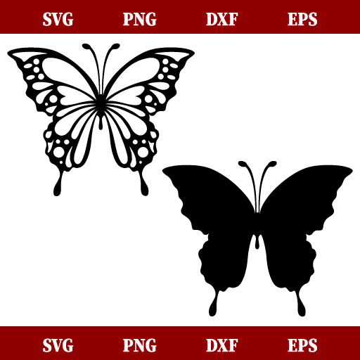 Monarch Butterfly SVG, Butterfly Insect SVG Bundle Silhouette, PNG, DXF ...