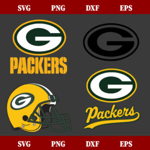 Green Bay Packers NFL Logo Bundle SVG