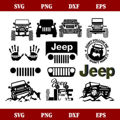 Jeep Bundle SVG, Jeep Life SVG, Jeep PNG SVG Cut File