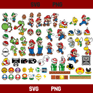 Super Mario Bundle SVG