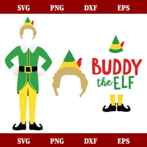 Buddy The Elf Christmas Santa SVG