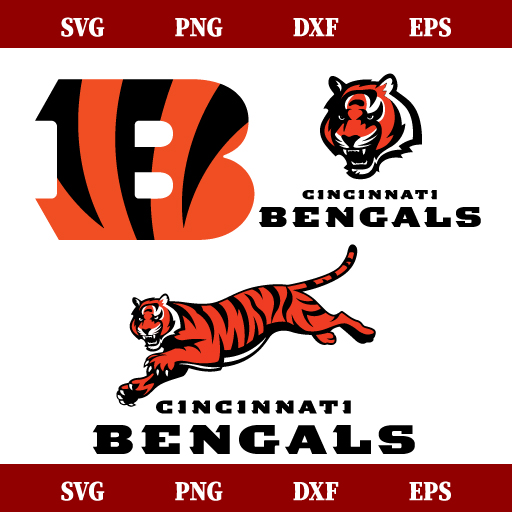 Cincinnati Bengals Tiger Bundle SVG