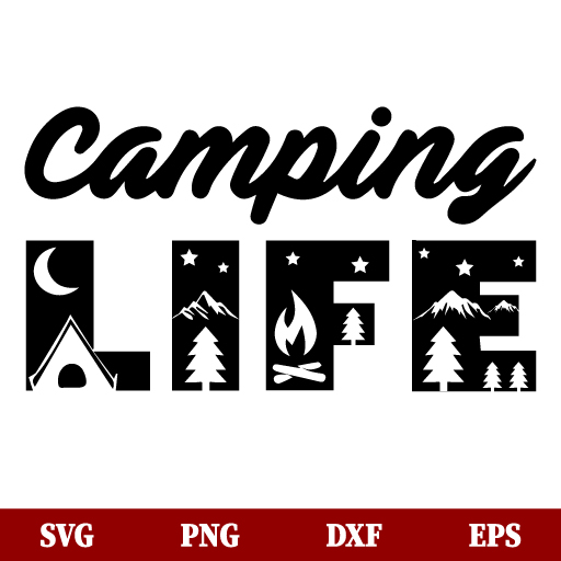 SVG Camping Life SVG
