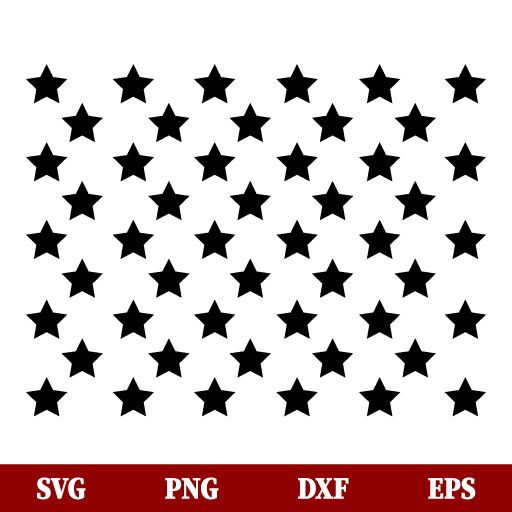 America 50 Stars SVG