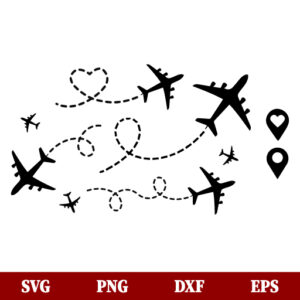 Flying Airplane SVG