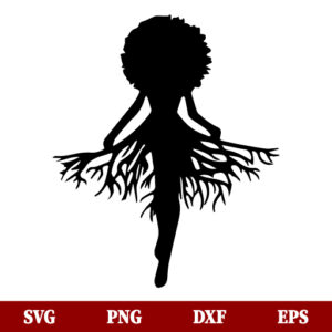 Afro Woman Roots SVG