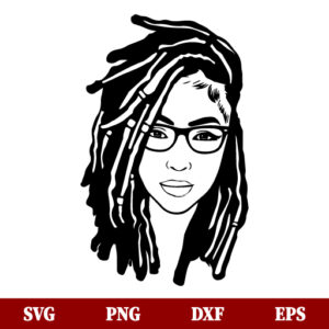 Afro Woman Dreads SVG