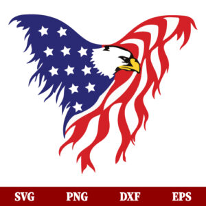 SVG American Flag Eagle SVG