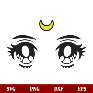 SVG Sailor Moon Luna Eyes SVG
