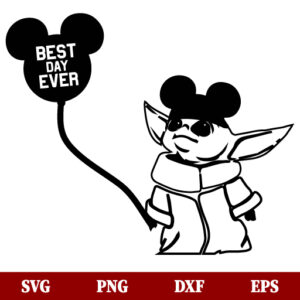 Baby Yoda Mickey Mouse SVG