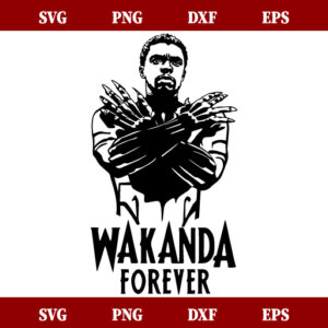 Black Panther Wakanda Forever Marvel SVG