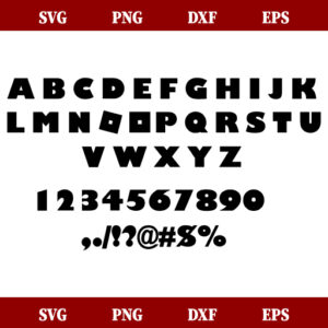 Roblox Font SVG