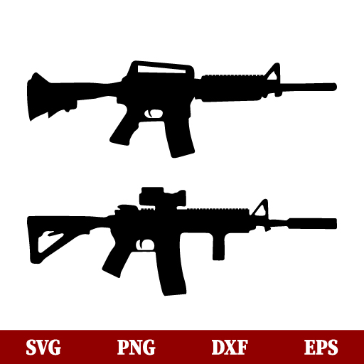 AR15 Gun SVG