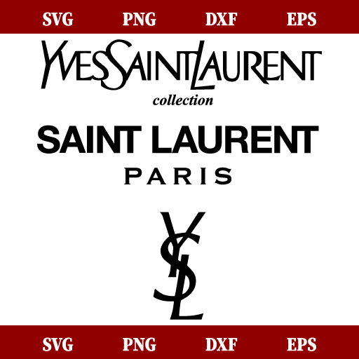 YSL SVG, Yves Saint Laurent Logo Bundle SVG