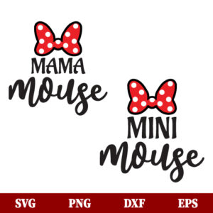 Mama Mouse Mini Mouse SVG