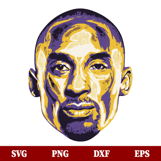 Kobe Bryant Face SVG