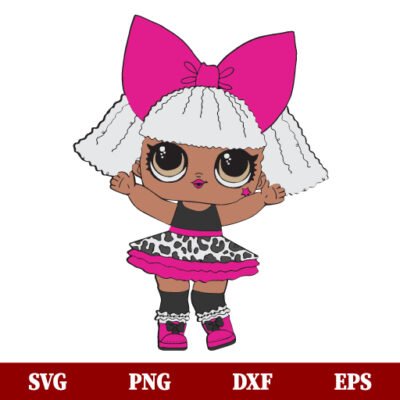 Diva Lol Doll SVG for Cricut, Cartoon SVG, Kids SVG