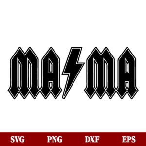 AC DC Mama Logo SVG