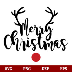 Merry Christmas Reindeer SVG