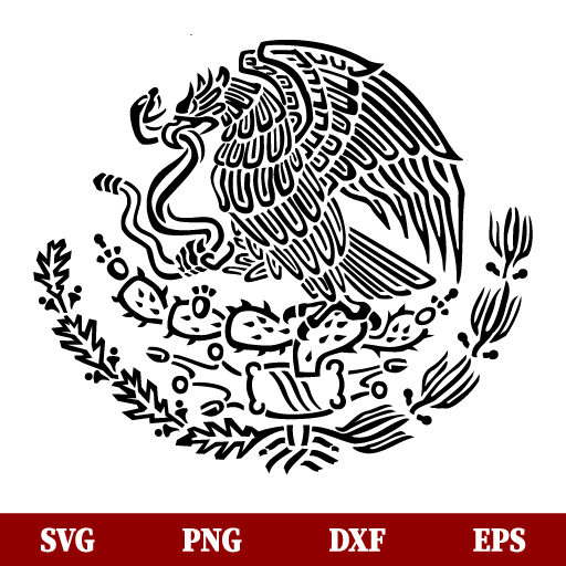 SVG Mexico Coat of Arms SVG