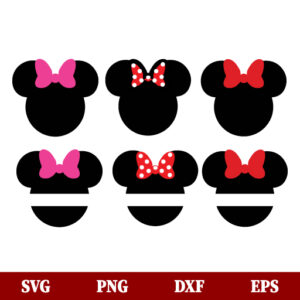 SVG Minnie Mouse Bow Head SVG