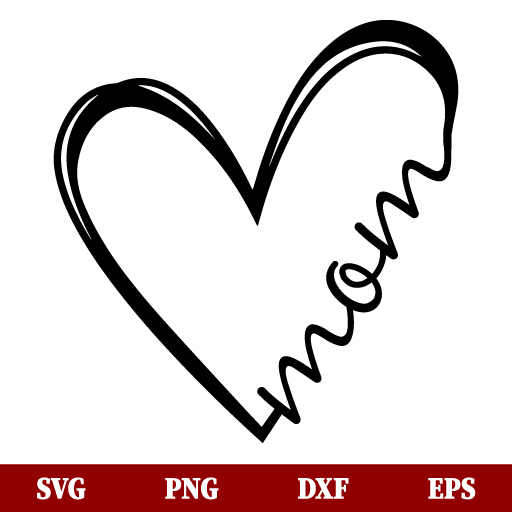 SVG Mom Heart SVG