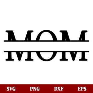 SVG Mom Split Monogram SVG