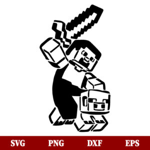 SVG Minecraft Dog SVG