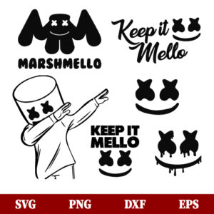 DJ Marshmello SVG