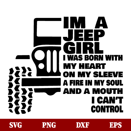 SVG I am a Jeep Girl SVG